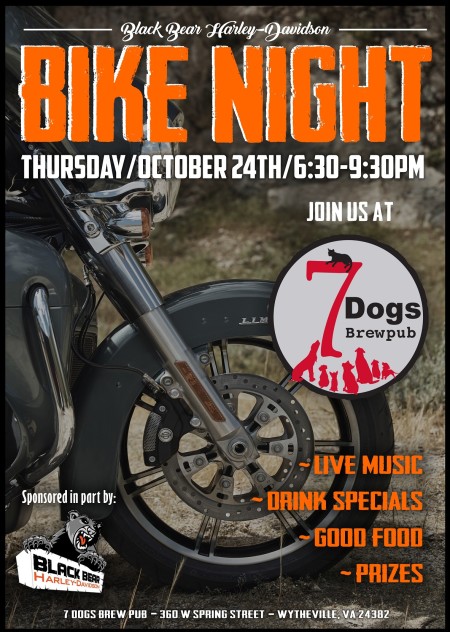 Bike Night @ 7 Dogs Brew Pub