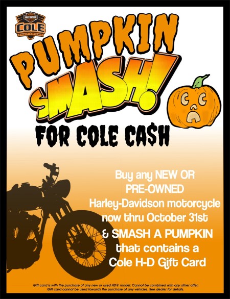 Pumpkin Smash for Cole Cash