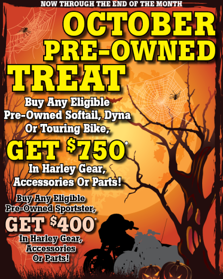October Pre-Owned Treat