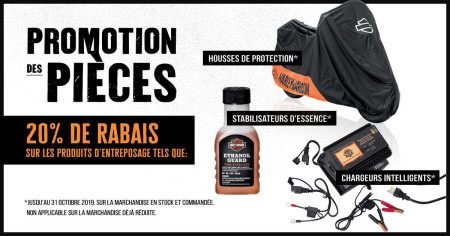 Promotion des pièces - Octobre 2019