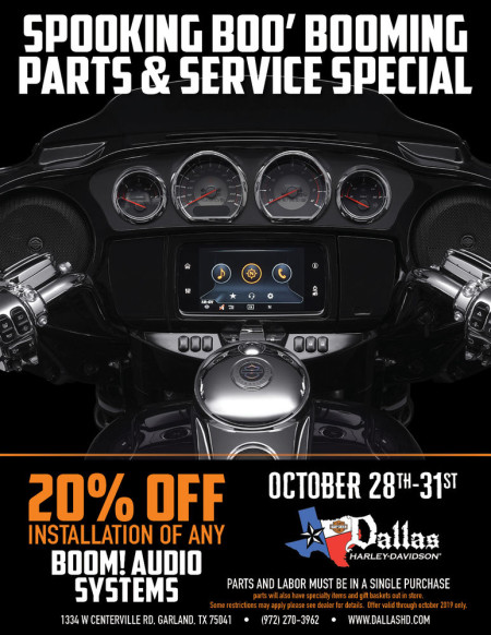 SPOOKING BOO' BOOMiNG PARTS AND SERVICE SPECIAL