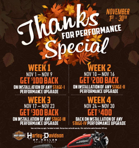 Purchase Stage Kit upgrade in the Month of November!