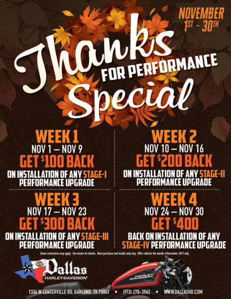 Purchase Stage Kit upgrade in the Month of November!