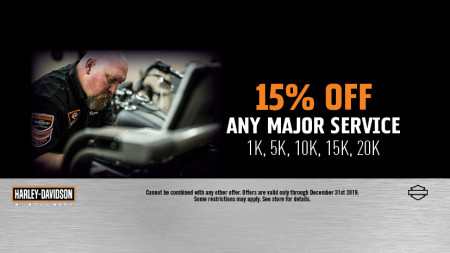 15% off any Major Service