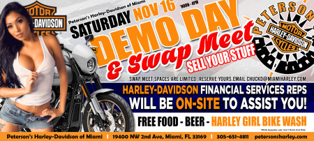 Harley-Davidson Demo Day & Swap Meet in Miami Florida