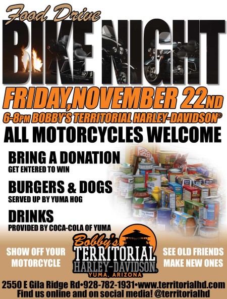 Food Drive Bike Night