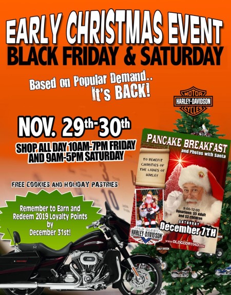 OLD GLORY'S BLACK FRIDAY & ORANGE SATURDAY EVENTS