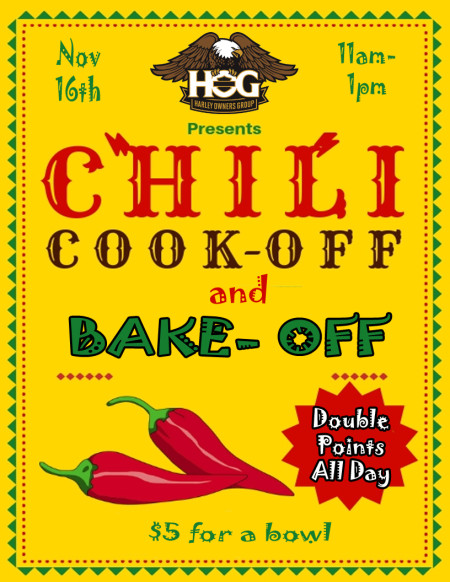 H.O.G Chili and Bake Cook-Off