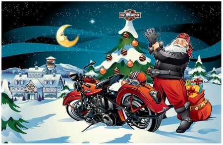 Santa Sighting at Steel Horse Harley!