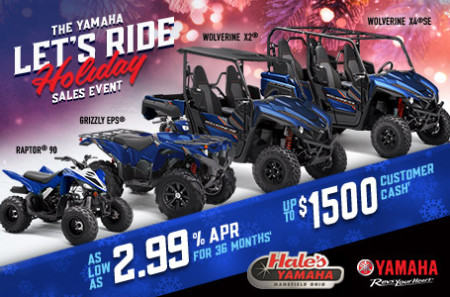 The Hale's Yamaha Let's Ride Holiday Sales Event