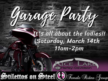 Garage Party for the Ladies!