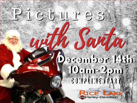 Pictures with Santa at Rice Lake Harley-Davidson®