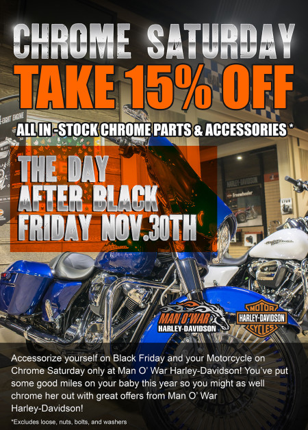 Chrome Saturday 15% OFF