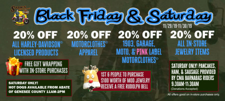 Black Friday & Saturday at Stan's H-D