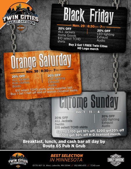 Black Friday At Twin Cities Harley-Davidson in Lakeville