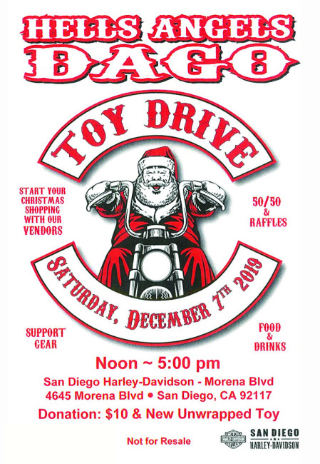 Annual Dago Toy Drive at SD Harley