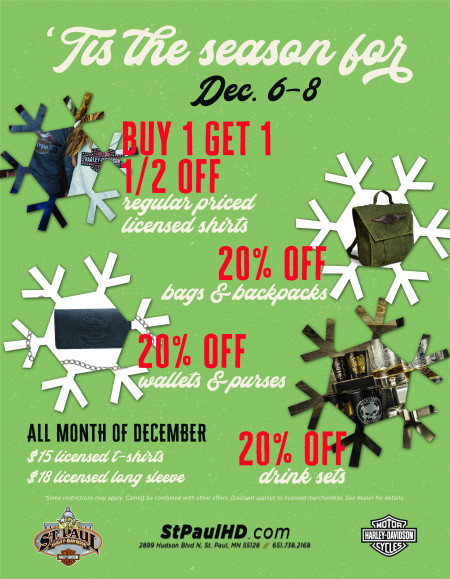 December Weekly MotorClothes Promotions!