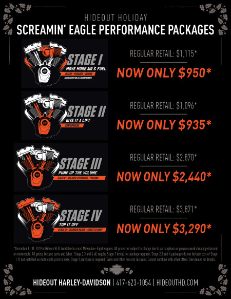Holiday Screamin' Eagle Performance Packages