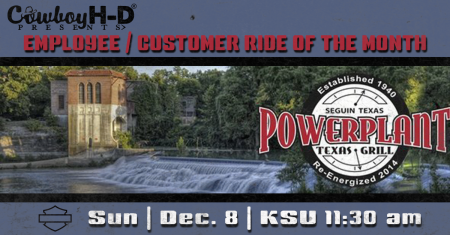 Employee/Customer December Ride of the Month