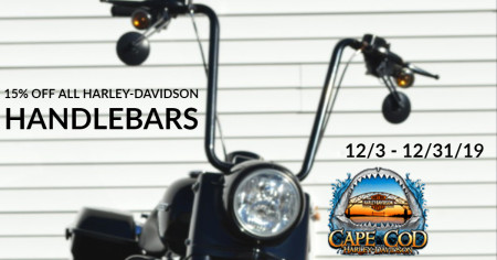 15% off Handlebars in December