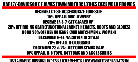 December Motorclothes Promotions