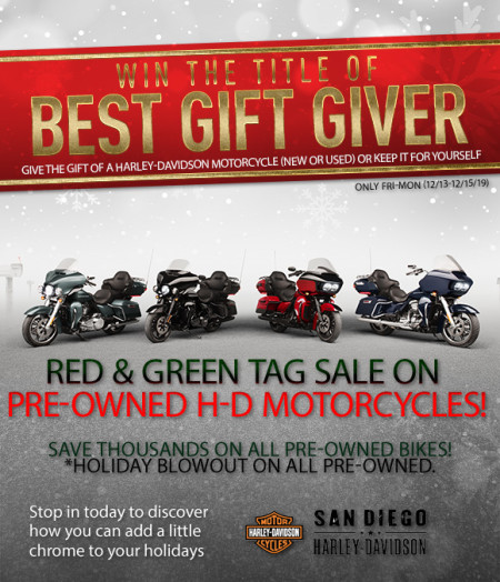 Red & Green Tag Pre-Owned Sale