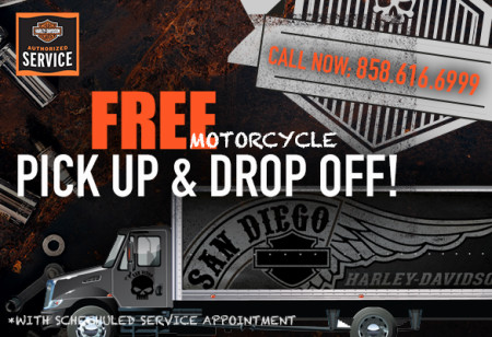 Free Pick Up and Drop Off for your Motorcycle!