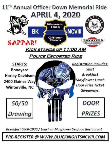 11th Annual Officer Down Memorial Ride