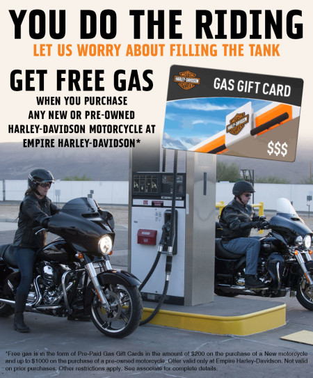Buy A Harley And Get Free Gas