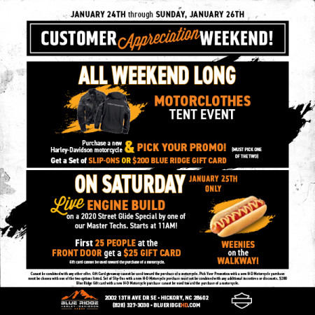 Customer Appreciation Weekend!