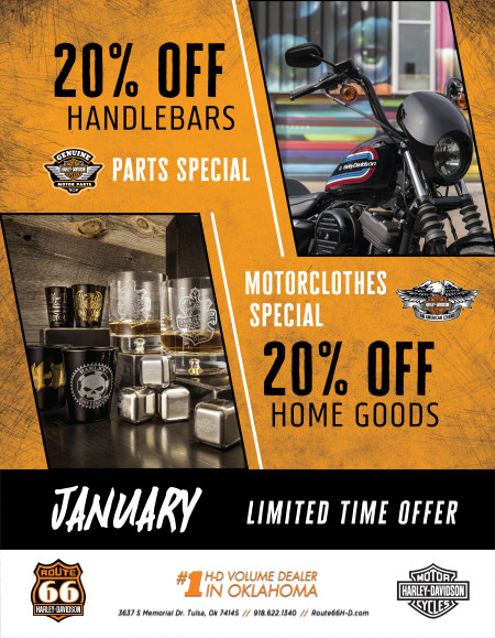 MOTORCLOTHES & PARTS MONTHLY SPECIAL