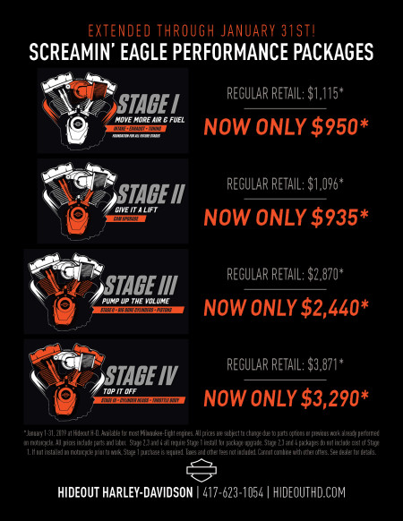 Screamin' Eagle Performance Packages