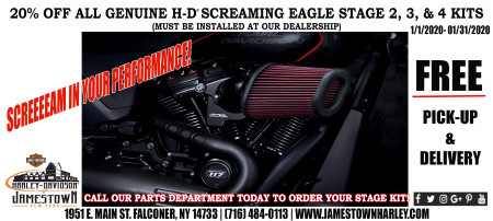 20% OFF H-D SCREAMING EAGLE KITS