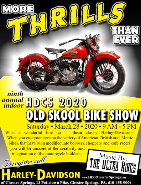 9th Annual HDCS Indoor Old Skool Motorcycle Show