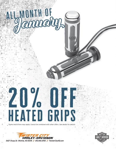 20% off Heated Grips!