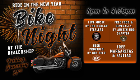 Ride in the New Year Bike Night!