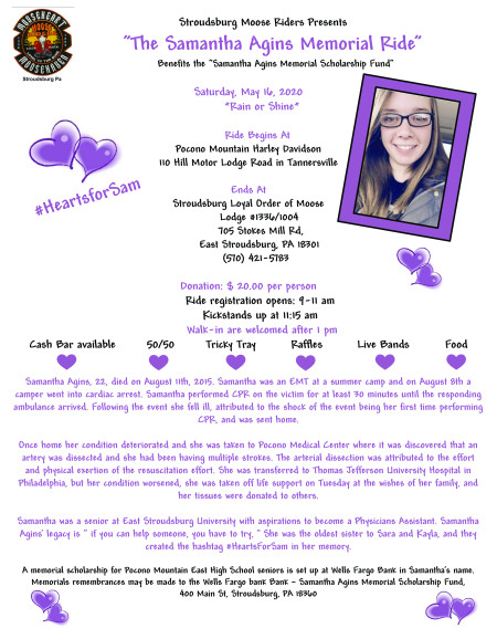Samantha Agins Memorial Ride