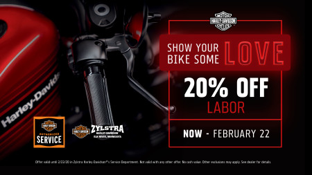 20% Off Labor Now thru 2/22