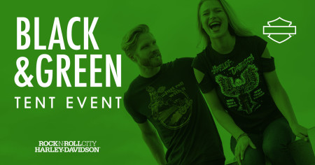 Black & Green Tent Event