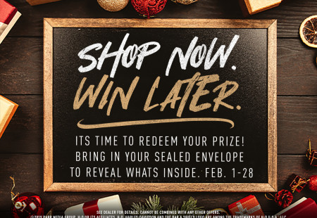Shop now. Win later.