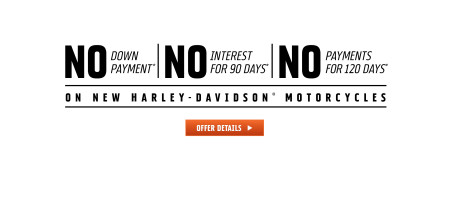 No Down Payment, No Interest for 90 Days, No Payments for 120 Days!