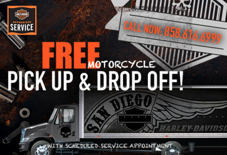 Free Pick Up and Drop Off for your Motorcycle!