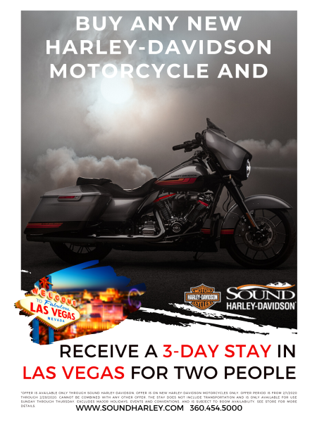 Buy any New Harley-Davidson and Receive a 3-day Stay in Vegas for TWO!