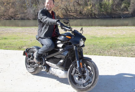 Zachary Levi on the Harley-Davidson Livewire Electric Motorcycle