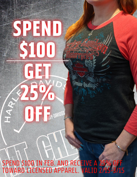 Spend $100 and get 25% off!