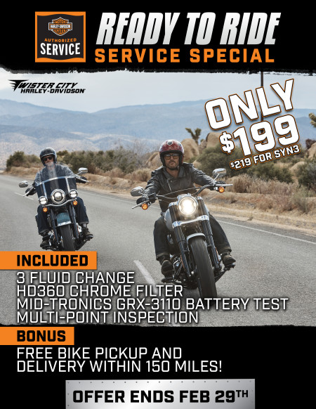 READY TO RIDE SERVICE SPECIAL