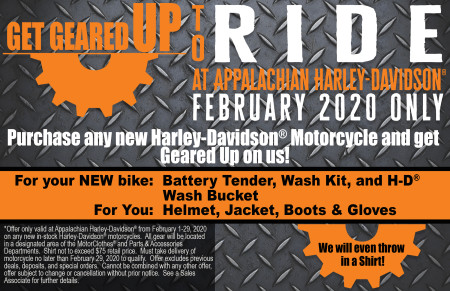 Get Geared Up To RIDE!