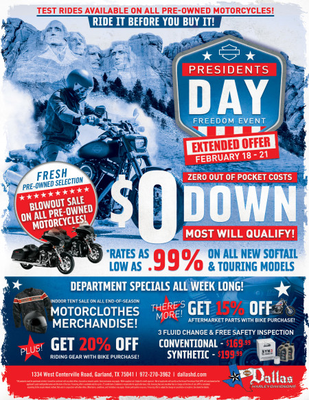 EXTENDED PRESIDENTS DAY FREEDOM EVENT!