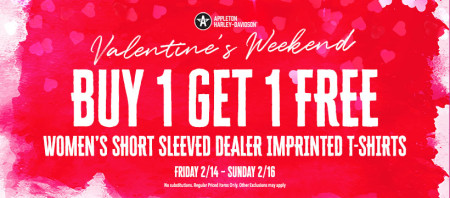 Valentine's Day BOGO Women's Dealer Ts