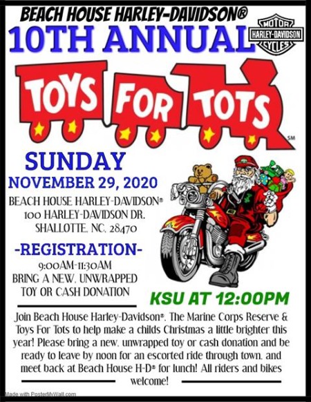 10TH ANNUAL TOYS FOR TOTS RIDE